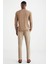 Slim Fit Bisiklet Yaka Camel Merino Yün Triko 5
