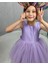 Kız Çocuk Ada Model Abiye Lila Elbise 4