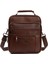 Kahverengi Hakiki Deri Erkek El Çantası 20X24 cm Şık ve Dayanıklı Tasarım 3