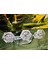 Alman Tritschler Kristal Şamdan 18,5 cm Boyunda 19,5 cm Elinde 3
