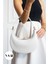 Yumuşak Dokulu Çok Amaçlı Kadın Çantası, Beyaz, El, Omuz ve Kol Kullanımı 2