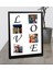 Masaüstü Siyah Love Tasarımlı 4 Fotoğraflı Ahşap Mdf Resimli Kolaj Çerçeve 1