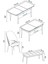 Calvin Beyaz 80X132 Açılabilir Mdf Masa Yemek Odası Takımı, Mutfak Takımı 4 Sandalye, 1 Bench 5