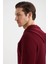 M Logolu Kapüşonlu Bordo Hoody 3
