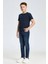 Lacivert Taşlanmış Denim Çocuk Pantolon 2