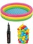 Renkli 86 cm Havuz ve 100 Adet 6 cm Renkli Toplu Set, Pompa Dahil 1