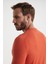 Slim Fit Bisiklet Yaka Turuncu Merino Yün Triko 3