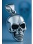 Paslanmaz Çelik Skull Kafatası Kolye 2