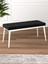 Tina Baby Face Modern Beyaz Metal Ayak Bench Oturak 90X40, Ayakkabılık Bank, Yatak Ucu Puf 1