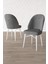 Calvin Beyaz Mermer 80X132 Açılabilir Mdf Masa Yemek Odası Takımı, Mutfak Takımı 4 Adet Sandalye 4