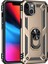 iPhone 14 Plus Kılıf Sofya Yüzüklü Silikon Kapak - Gold 1
