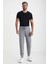 Açık Gri Merino Yün Activewear Triko Pantolon 2