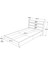 Bohem Tek Kişilik Karyola Metal Ayaklı 100*200 cm Beyaz BOH13-W 6