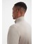 Kum Rengi Fermuarlı Merino Yün Activewear Triko 3