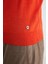 Turuncu Boğazlı Slim Fit Merino Yün Triko 5