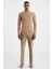 Camel Boğazlı Slim Fit Merino Yün Triko 2