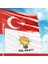 Alpaka Kumaş Türk Bayrağı, Ak Parti Akp Raşel Bayrak 2 Bayrak Set 70X105CM 1