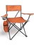 Termal Cepli Katlanır Plaj Piknik Kamp Sandalyesi Rejisör Koltuğu Turuncu 1