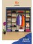 Easy Xtra Çift Yandan Raflı Çelik Profilli Bez Dolap Lacivert 1