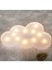 Beyaz LED Işıklı Bulut Gece Lambası, Çocuk ve Odalar Için Duvara Monte Kolay Kullanım 4