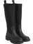 Kadın Traktör Tabanlı Neopren Kumaşlı Yağmur Çizmesi - Siyah 1