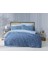 Çarşafı Lastikli Tek Kişilik Nevresim Takımı-Mia Mavi 1
