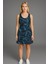 Kadın Lacivert Askılı ELBISE-E2237 1