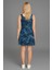 Kadın Lacivert Askılı ELBISE-E2237 3
