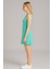 Kadın Yeşil Askılı ELBISE-E2237 3