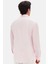 Ds Damat Comfort Pembe Düğmeli Yaka Rahat Kesim Keten Görünümlü %100 Pamuk Gömlek 2HC02ORT64265 5