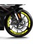 Neon Sarı CF MOTO 250 SR Geniş Jant Sticker Etiket Modeli 2