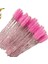 Zanse 300PCS Tek Kullanımlık Maskara Çubuklar Göz Kirpik Uzatma, Kaş ve Makyaj Kristal Makyaj Araç Tutma Köpek Renk: PINK-300-PCS (Yurt Dışından) 1