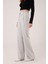 Bol Paça Piliseli Gri Pantolon 3