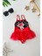 Tüllü Mnn Ms Baskılı Kız Çocuk mayo bikini - Kırmızı 1