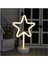 Neon LED Işıklı Yıldız Model Masa Lambası, Dekoratif ve Şık Tasarım 2