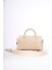 Bej Mini Şık Kadın El ve Omuz Çantası, Zarif ve Kullanışlı Tasarım 3
