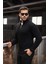 Bardem Saç Örgülü Yarım Fermuar Erkek Triko Kazak - Siyah 5