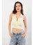 Kadın Sarı Sırtı Açık Düğmeli Bluz LPP1246-90 3