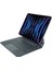 iPad Pro 12 ile Uyumlu (3-4-5-6 Nesil) / iPad Air 6 ile Uyumlu 13'' M2 Kablosuz Bluetooth Klavye 12.9, Touchpad’li, Dijital Ekranlı, Şarj Edilebilir, Türkçe Q, 64 Tuşlu, KB10, Siyah 1