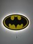 Renkli Ahşap Batman Simgesi Çocuk Odası Gece Lambası 39X24 1