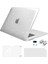 MacBook Air 15 Inç Kılıf 2023 Sürümü A2941 M2 Çip ile Uyumlu, Işıltılı Simli Plastik Sert Kılıf&klavye Kapağı&ekran Koruyucu&web Kamerası Kapağı&c Tipi Adaptör 2'li Paket, Şeffaf (Yurt Dışından) 1