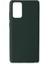 Samsung Galaxy Note 20 Kılıf Nano Içi Kadife Silikon - Koyu Yeşil 1