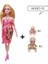 11.5 Inç Hamile Bebek Anne ile 2 Parça Bebek Göbeğinde, 1 Parça Elbise Eğitici Bebek Barbie Kızlar Için Hediye Oyuncak (Yurt Dışından) 1