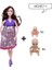 11.5 Inç Hamile Bebek Anne ile 2 Parça Bebek Göbeğinde, 1 Parça Elbise Eğitici Bebek Barbie Kızlar Için Hediye Oyuncak (Yurt Dışından) 1