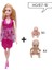 11.5 Inç Hamile Bebek Anne ile 2 Parça Bebek Göbeğinde, 1 Parça Elbise Eğitici Bebek Barbie Kızlar Için Hediye Oyuncak (Yurt Dışından) 1