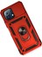 Xiaomi Mi 11 Lite Kılıf Pars Lens Yüzüklü Silikon - Kırmızı 3