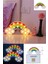 Renkli LED Gökkuşağı Gece Lambası, Pilli, Duvara Monte, Çocuk ve Beşik Odası Için 4