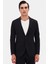 Slim Fit Siyah Düz Takim Elbise 1