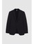 Slim Fit Siyah Düz Takim Elbise 5