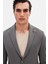 Slim Fit Açık Haki Düz Takim Elbise 3